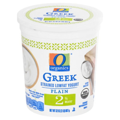 O Organics Yogurt Greek Lowfat 2% - 32 OZ