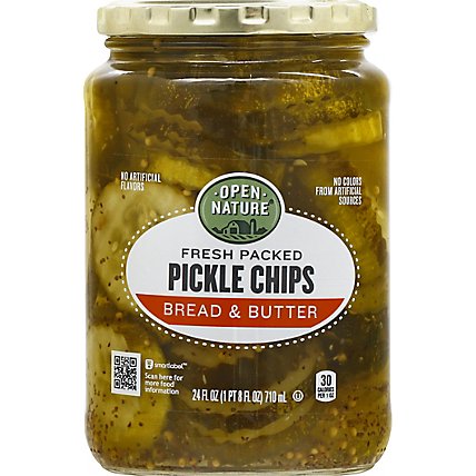 Open Nature Pickle Bread And Butter Chips - 24 FZ - Image 2