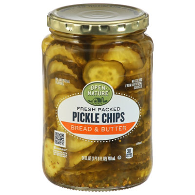 Open Nature Pickle Bread And Butter Chips - 24 FZ - Image 1