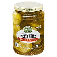 Open Nature Pickle Bread And Butter Chips - 24 FZ - Image 1