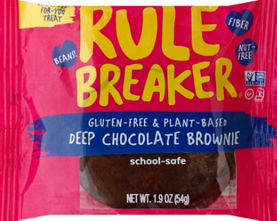 Rule Breaker Snacks Deep Chocolate Brownie - 1.9 Oz - Image 2