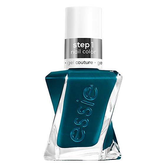 Essie Gel Couture 8 Free Vegan Teal Jewels And Jacquard Only Long Lasting Nail Polish - 0.46 Oz