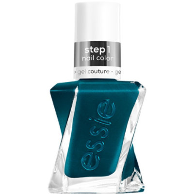 gel couture by essie gel-like nail polish vegan green jewels and jacquard only - 0.46 Fl. Oz. - Image 2