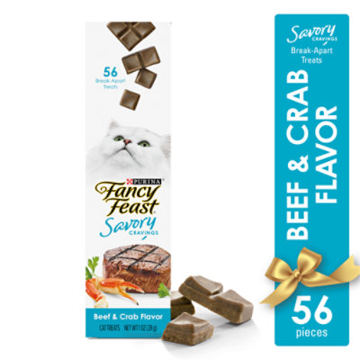 Purina Fancy Feast Cat Treats Savory Cravings Beef & Crab - 1 Oz