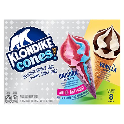 Klondike Ice Cream Cone Vanilla Unicorn - 8 Count - Image 2