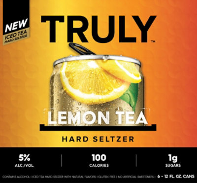 Truly Hard Seltzer Lemon Iced Tea Spiked & Sparkling Water - 6-12 Fl. Oz. - Image 2