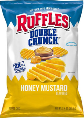 Ruffles Double Crunch Potato Chips Honey Mustard - 7.25 OZ - Image 2