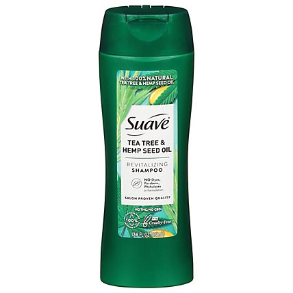 Suave Tea Tree Hemp Seed Shampoo - 12.6 FZ - Image 3