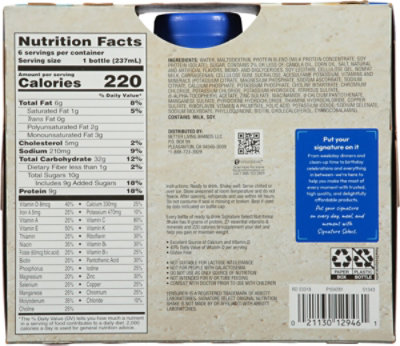 Signature SELECT Nutrition Shake Vanilla - 6-8 FZ - Image 5