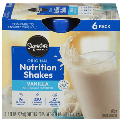 Signature SELECT Nutrition Shake Vanilla - 6-8 FZ - Image 1