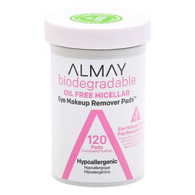 Almay Biodegradable Oil Free Micellar Eye Makeup Remover Pads - 120 Count - Image 3