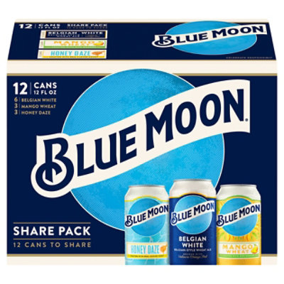 Blue Moon Craft Beer Variety Pack 5.7% ABV Cans Share Pack - 12-12 Fl. Oz. - Image 3