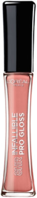 L'Oreal Paris Infallible 8 Hour Pro Lip Gloss hydrating finish Shell Pink - 0.21 Fl. Oz. - Image 1