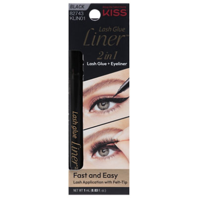 Kiss Glue Liner Black - 1 EA