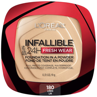 L'Oreal Paris Infallible Linen Up to 24 Hour Fresh Wear Foundation In A Powder - 0.31 Oz - Image 1