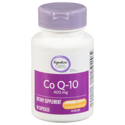 Signature Select/Care Dietary Supplement Co Q10 400mg Capsules - 40 Count - Image 1