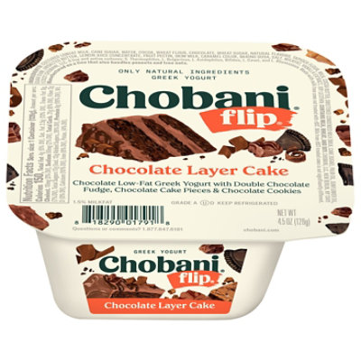 Chobani Flip Low-Fat Greek Yogurt Chocolate Layer Cake - 4.5 Oz