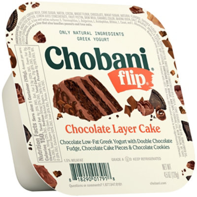 Chobani Flip Low-Fat Greek Yogurt Chocolate Layer Cake - 4.5 Oz