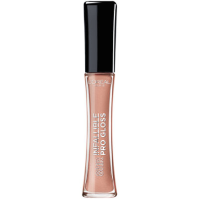 L'Oreal Paris Infallible Nude Petal 8 Hour Pro Hydrating Finish Lip Gloss - 0.21 Oz - Image 1