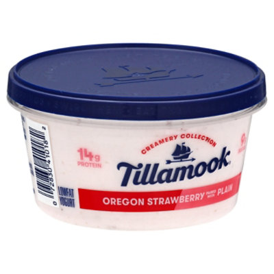 Tillamook Strawberry & Plain Yogurt - 5.3 OZ