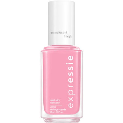 Essie Expressie 8 Free Vegan Sheer Jelly Pink Mall Crawler Quick Dry Nail Polish - 0.33 Oz