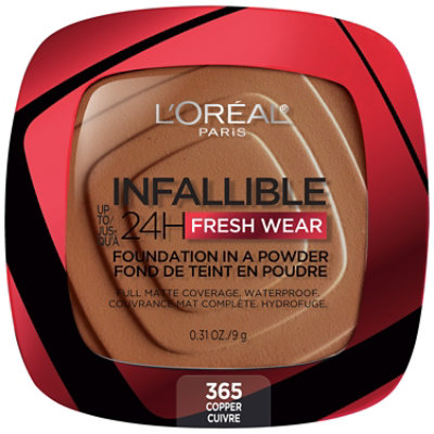 L'Oreal Paris Infallible Copper Up to 24 Hour Fresh Wear Foundation In A Powder - 0.31 Oz - Image 1