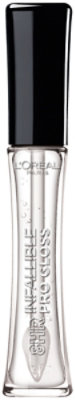 L'Oreal Paris Infallible Crystal Glass 8 Hour Pro Hydrating Finish Lip Gloss - 0.21 Oz - Image 1