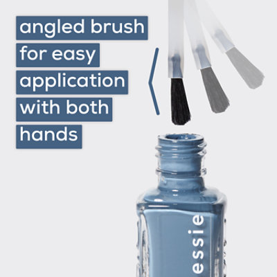 essie expressie quick dry nail polish vegan formula light gray In The Modem - 0.33 Fl. Oz. - Image 5