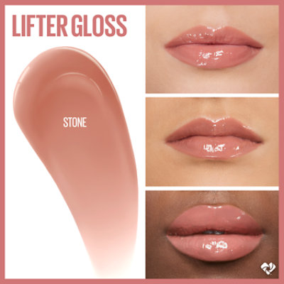 Maybelline Lifter Gloss Lip Gloss Makeup With Hyaluronic Acid Stone - 0.18 Fl. Oz. - Image 4