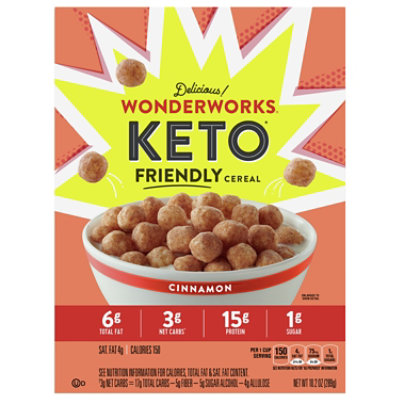 Wonderworks Keto Friendly Cinnamon Cereal - 10.25 OZ