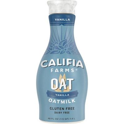 Califia Farms Vanilla Non Dairy Gluten Free Oat Milk - 48 Fl. Oz.