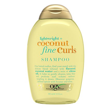 OGX Lightweight Plus Coconut Fine Curls Shampoo - 13 Fl. Oz. - Image 2