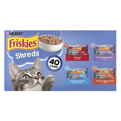 Friskies Shreds Variety Pack - 40-5.5 OZ