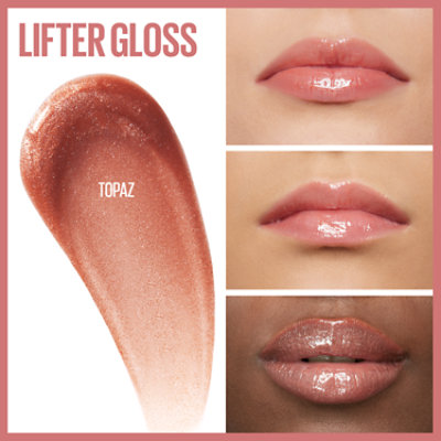 Maybelline Lifter Gloss Lip Gloss Makeup With Hyaluronic Acid Topaz - 0.18 Fl. Oz. - Image 4