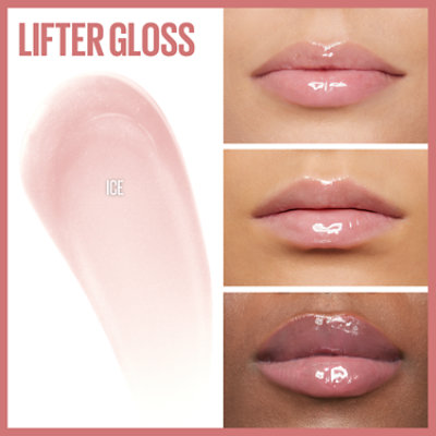 Maybelline Lifter Gloss Lip Gloss Makeup With Hyaluronic Acid Ice - 0.18 Fl. Oz. - Image 4