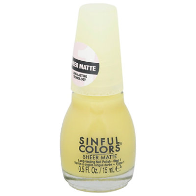 Sinful Sheer Matte See Citrine - .5 FZ