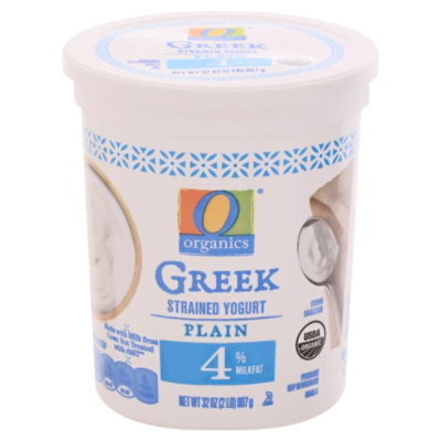 O Organics Yogurt Greek Lowfat 4% - 32 OZ