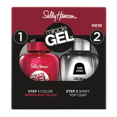 Sally Hansen Miracle Gel Miracle Gel 3.0 Duo Pack Bordeaux Glow - 1 Fl. Oz. - Image 1