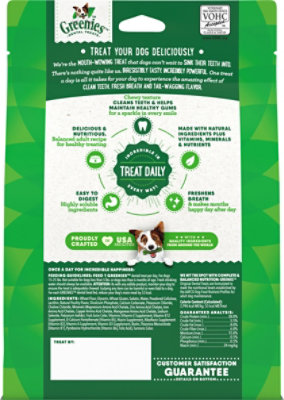 Greenies Original Petite Natural Dog Dental Care Chews Oral Health Dog Treats 20 Count - 12 Oz - Image 6