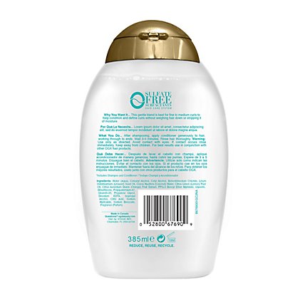 OGX Lightweight Plus Coconut Fine Curls Conditioner - 13 Fl. Oz. - Image 4