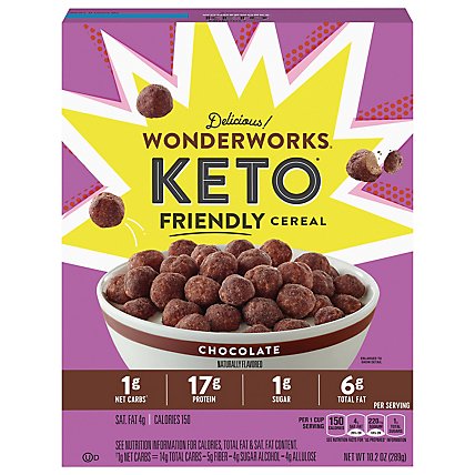 Wonderworks Keto Friendly Chocolate Cereal - 10.75 OZ - Image 2