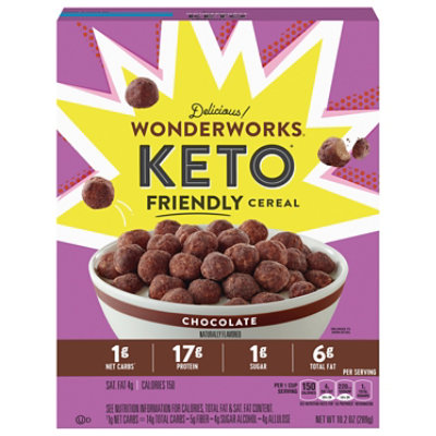 Wonderworks Keto Friendly Chocolate Cereal - 10.75 OZ