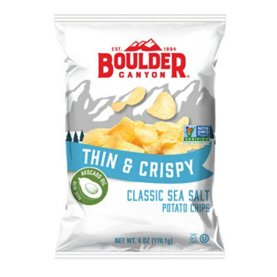 Boulder Canyon Thin & Crispy Classic Sea Salt Potato Chips - 6 Oz - Image 3