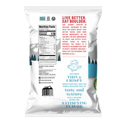 Boulder Canyon Thin & Crispy Classic Sea Salt Potato Chips - 6 Oz - Image 6