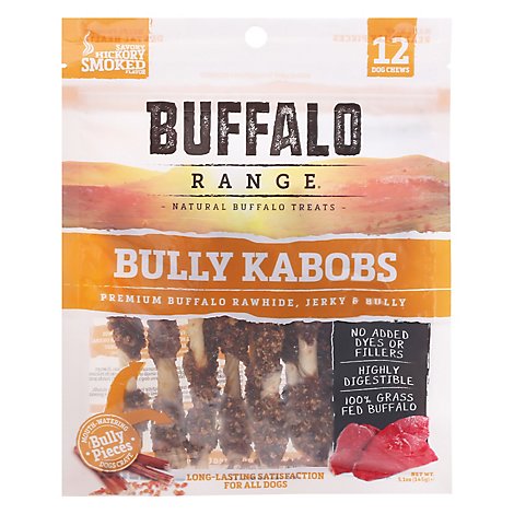 Buffalo Range Bully Dippers Kabob Smoked - 12 CT