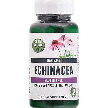 Open Nature Herbal Supplement Echinacea 650 Mg - 100 CT - Image 2