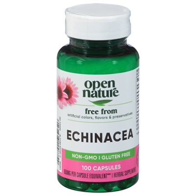 Open Nature Herbal Supplement Echinacea 650 Mg - 100 CT - Image 1
