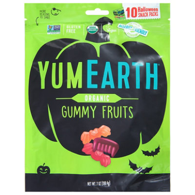 Yumearth Organic Gummy Fruits Halloween Snack Pack 7 Oz Safeway