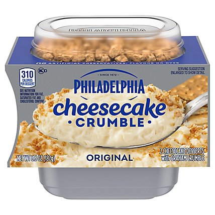 Philadelphia Cheesecake Crumble Original Cheesecake Desserts with Graham Crumble Pack - 2 Count - Image 5