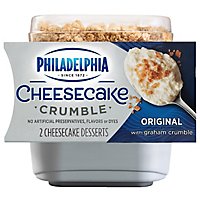 Philadelphia Cheesecake Crumble Original Cheesecake Desserts with Graham Crumble Pack - 2 Count - Image 1